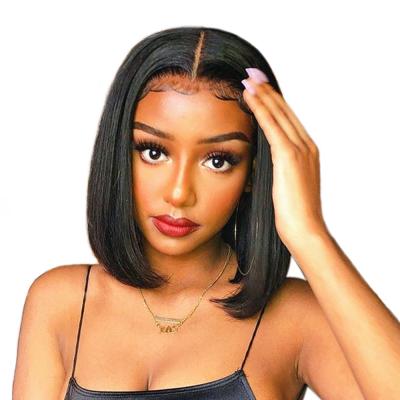 China Wholesale Brazilian Silky Straight Lace Front Straight Short Bob ISEE Wave Human Hair Wigs For Women for sale