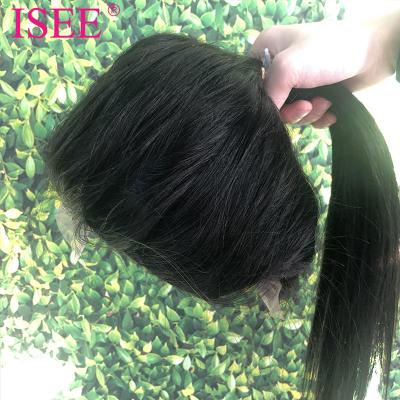 China Swiss Lace Frontal Front Wig Vendors Directly 360 Hd Lace Closure Hair 100% Brazilian Transparent Silky Straight Wave 360 ​​Wig for sale