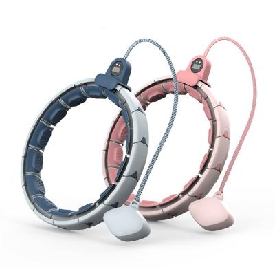 China Digital Weight Loss New Design Sports Waist Massage Fitness Weighted Polynesian Dance Ring Smart Circle for sale