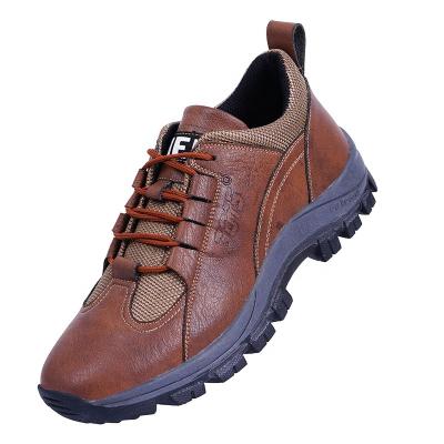 China Fashionable Cow Leather Trekking Shoes Lightweight Breathable Lightweight Casual Running Shoes Fitness Sneaker for sale