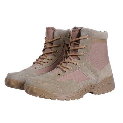 China Lightweight Fashion Leather Work Shoes Men's Winter Snow Boots Lightweight Military Outdoor Martin Boots for sale