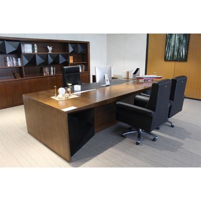 China Other Features Commercial Model Furniture Good Prices Office Table Laptop Executive Wooden Desk For Manager Boss President for sale