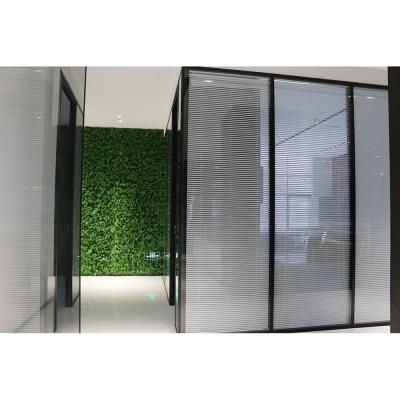 China Newest Design Room Divider Modern Interior Aluminum Frame Tempered Glass Office High Partition Wall for sale