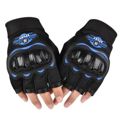 China Cross Country Outdoor Sports Half Finger Motorcycle Riding Glove With Hard Shell for sale