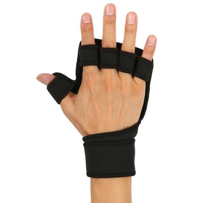 China Gym Exercises New Breathable Gym Weightlifting Glove With Non Slip Silicon Filling For Men And Women for sale