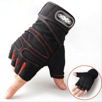 China Wholesale Anti Slip Men And Women Fitness Sports Gym Fingerless Gloves for sale