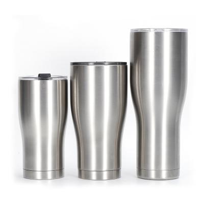 China WITH LID 2021 new large cup double-layer vacuum cup 304 stainless steel ice cup tumbler for sale