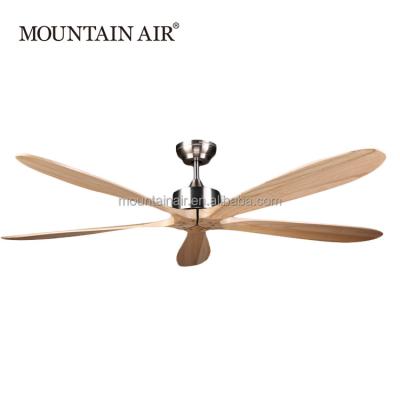 China Cool and Refresh Air MOUNTAIN AIR DC Electric Motor Natural Wood Ceiling Fan 60YFT-808 for sale