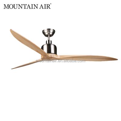 China Cool and Refresh 65YFT-801 MOUNTAIN AIR DC Electric Motor Blade Natural Wood Ceiling Fan for sale