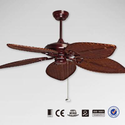 China Modern rattan blade antique ceiling fan 52YFT-7085 for sale