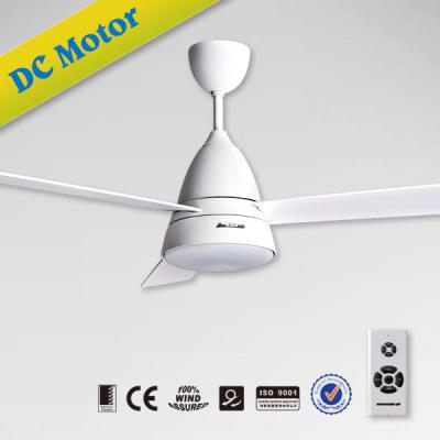 China Modern White 52 Inch DC Ceiling Fan Motor With Light for sale