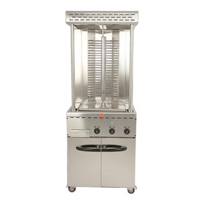 China Hotels Commercial Shawarma Chicken Machine Electric Automatic Grill With Desk for sale