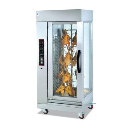 China Vertical stainless steel gas chicken rotisseries gas chicken grill machine rotisserie oven JABS-206 for sale