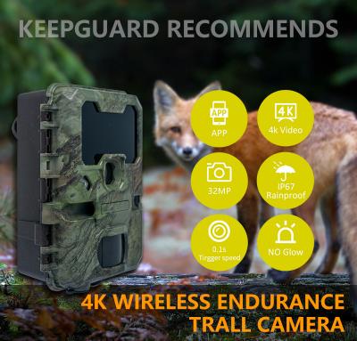 China WIFI hunting Camera OEM/ODM KW866 waterproof IP67 512GB Storage 32MP 4K 0.1s trigger speed hunting camera for sale