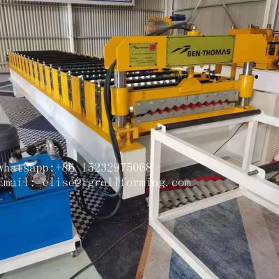 China Hotels Roof Steel Sheet Making Machine Iron Sheet Roll Forming Machine for sale