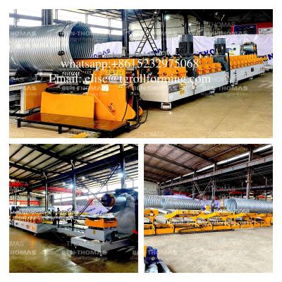 China Corrugated drain spiral pipe machine 48 inch culvert pipe machine for sale