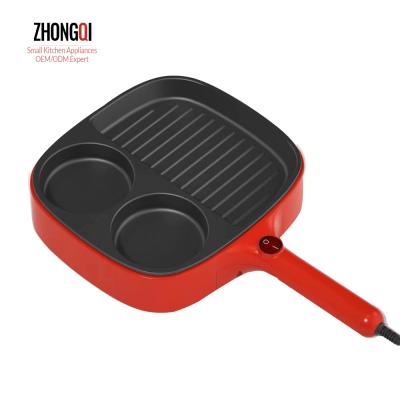 China New Outdoor Korean Barbecue Grill 2 Place In 1 Smokeless Pan Egg Cooking Electric Grill Grill Machine for sale