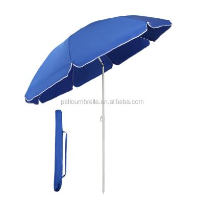 China Beach\yard\promotion\sell trolley 180cm outdoor advertising portable small beach umbrella with tilt for promotion for sale