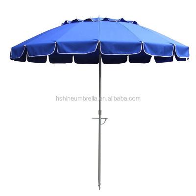 China 3 Way Tilt 8ft Aluminum Outdoor Beach Sun Umbrella With Sand Anchor for sale