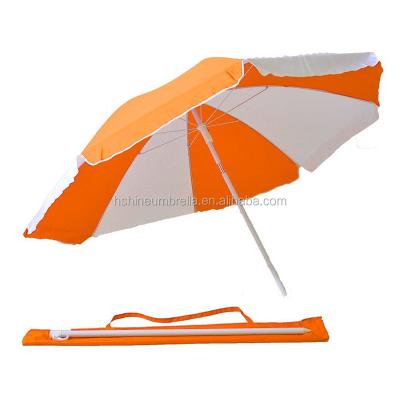 China Cheap Outdoor Furniture 180cm Small Outdoor Beach Umbrella 100% Polyester for sale