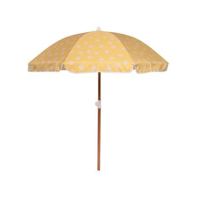 China 3 Positions Chrome Plated Outdoor Beach Umbrella New Look 2021 Tilt 180cm Wood for sale