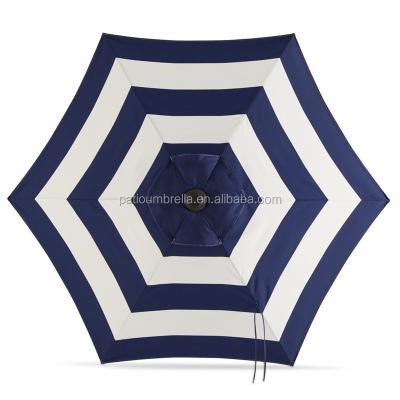 China Patio\Garden\Outdoor Windproof Striped Umbrella\Hotel\Beach 7.5feet Metal Frame Outdoor Sun Garden Furniture for sale