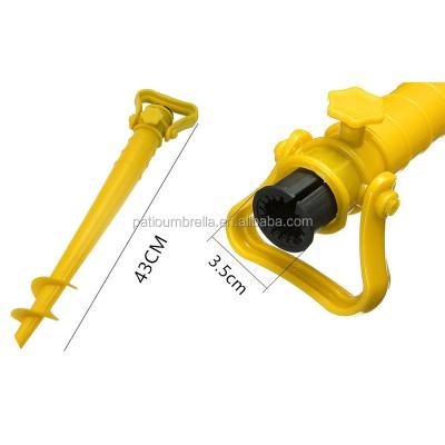 China Suitable for sunshades of 19 - 32mm diameter screw base plastic sand plastic anchor for beach umbrella for sale