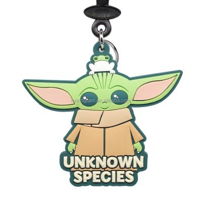 China GIFT /Collectibles DISNEY STAR WARS CUTE PLASTIC FIGURE CHID MOST MAIN CHAIN ​​PVC SOFT TOUCH BAG POPULAR ANIME CLIP for sale