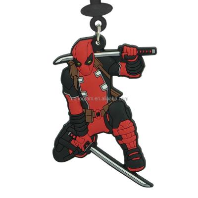 China Gift /Collectibles MARVEL CUTE PLASTIC FIGURE DEADPOOL MOST CHAIN ​​KEY CHAIN ​​PVC SOFT TOUCH BAG POPULAR CLIP ANIME for sale