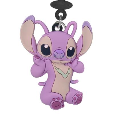 China GIFT /Collectibles DISNEY CUTE PLASTIC ANGEL FIGURE MOST CHAIN ​​KEYCHAIN ​​PVC SOFT TOUCH BAG CLIP POPULAR ANIME for sale