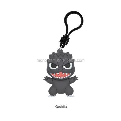 China GIFT /Collectibles SOUVENIR CARTOON CHARACTER GODZILLA BAG CLASSIC FREE CLIP FOR CUTE FAMILY 3D PVC MAIN CHAIN ​​TOY for sale