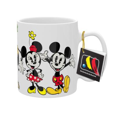 China POPULAR DISNEY BAND MICKEY PORCELAIN WATER 11 Fluid Ounces Disposable AND MILK CERAMIC COFFEE MUGS CUTE for sale