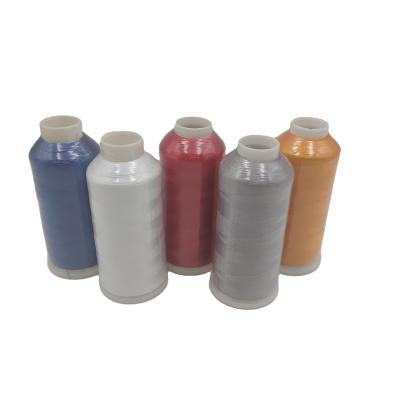 China Hot Sale Low Shrinkage Color Rayon Sewing Thread Hilo Para Bordar Rayon Embroidery Thread 120D/2 for sale