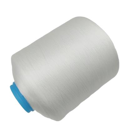 China Good Low Shrinkage Product 100% Polyester Yarn White For Sofa Recycle Sewing Thread for sale