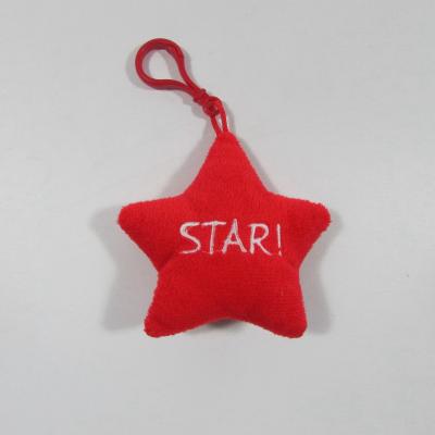 China Plush Stuffed Toys Five Pointed Star Key Chain Stuffed Toys for sale