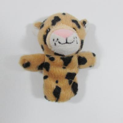 China Stuffed plush tiger finger puppets, customized toys, CE/ASTM safety stardard for sale