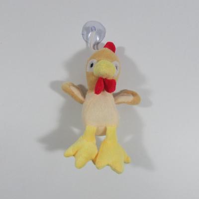 China Small stuffed plush toy with sucker/keychain (rooster-another color), customized toys, CE/ASTM safety stardard for sale