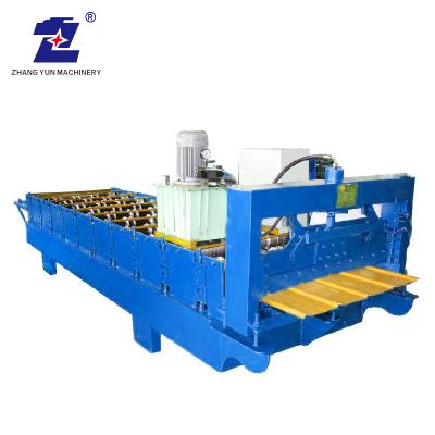 China ZY- Building Projects With PLC Control System Sandwich Position Seam Panel Roof Wall Panel Roof Making Machine for sale