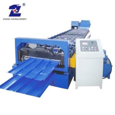 China Building Projects ZY-With CE/ISO9001 double layer PPGI material colorful novel profile designed ibr sheet panel roofing sheet forming machine for sale