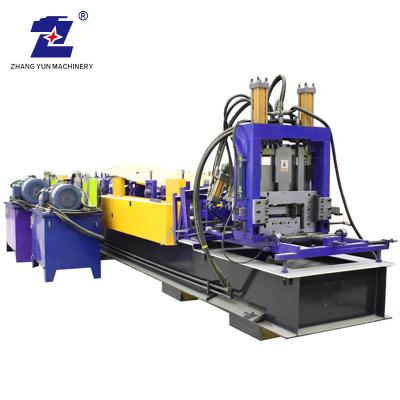 China Factory Full Automatic Lip Channel Making Machine C Z Purlin Roll Forming Machine for sale