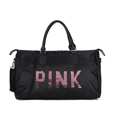 China Pink Gym Bag Designer Custom Large Capacity Mens Womens Gym Sports Duffel Bag for sale