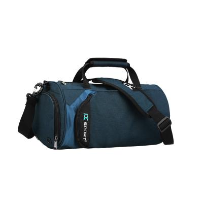 China Water Resistant Outdoor Sports Bag Travel Fleece Gym Bag With Shoe Compartment for sale