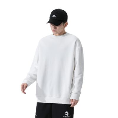 China custom oem logo crewneck sweatshirt men oversized hoodie men white cotton Anti-wrinkle quality sweatshirt for sale