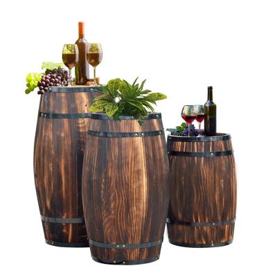 China Decorate Custom Wooden Packaging Barrel for sale