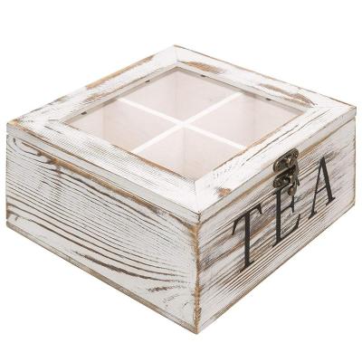 China Hot sale 100% handmade vintage wooden tea box gift box for wholesales for sale