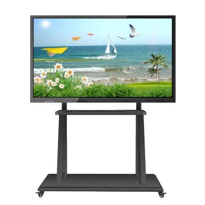 China Infrared touch screen kiosk 75inch support dual system wireless mirroring for sale