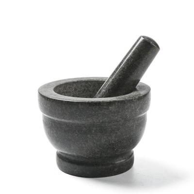 China Sustainable Kitchen Tool Natural Stone Granite Mortar And Pestle for sale