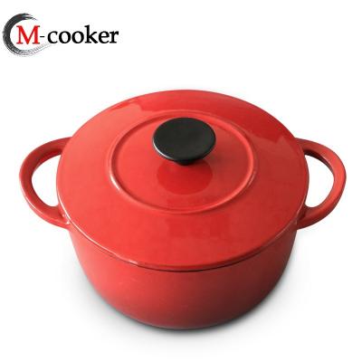 China Viable cast iron enamel soup pot color enamel cookware for sale for sale