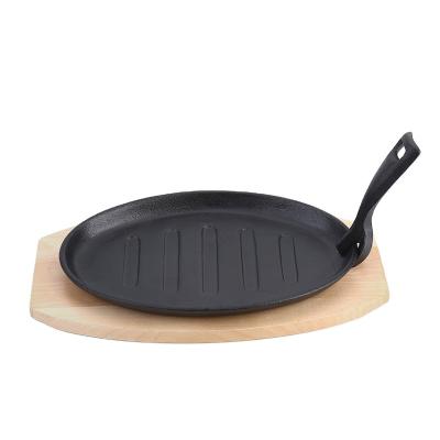 China Viable Home Cooking Mold Cast Iron Steak Dish Steak Hot Day Dish for sale