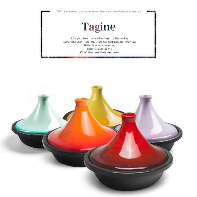 China Viable Wholesale Tagine Pot Factory Cast Iron Enamel Moroccan Cookwares Tajine for sale